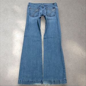 7 For All Mankind “Dojo” Chain 7 Low Rise Bootcut Jeans